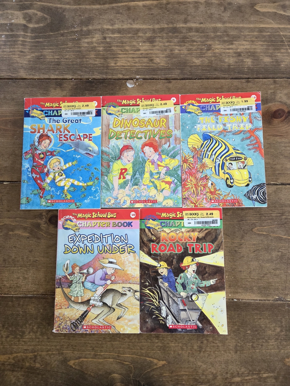 Scholastic The Magic School Bus Chapter Books - Assorted Color Covers (Set of 5)